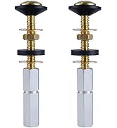 Hibbent 2 Pack Toilet Tank to Bowl Bolt Kits, Heavy Duty Bolts Toilet Bolts for Tank Solid Brass ...