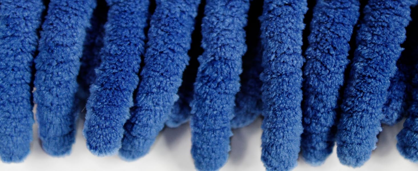CleanAide Handheld Microfiber Flex Duster 20 inches Blue
