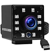 ELP Camera USB 1080P Wide Angle Fisheye 170degree IR LED Infrared Webcam PC Camera with Mini Hous...