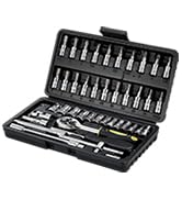 This 46pcs socket set can meet all your daily needs