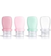 WXOIEOD 2 oz Travel Bottles, Leakproof Silicone Squeeze Bottle Mini Travel Size Container for Toi...