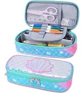 RHCPFOVR Kids Pencil Case for Girls-Soft Zipper Large Capacity Pencil Pouch for Girls Pencil Case...