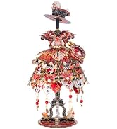 MU 3D Metal Puzzles for Adults Building Queen of Hearts Fairy Tale Red Ball Dress, The Queen of W...