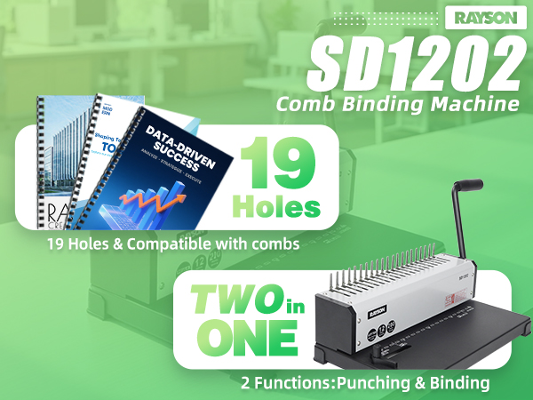 SD1202 comb binding machine