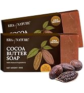 era of nature Premium Natural Organic Cocoa Butter Cold Process Body Soap Bar. Moisturizing & Nou...