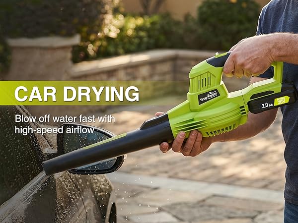 SnapFresh 20V Cordless Leaf Blower
