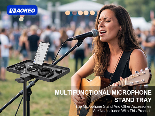 Microphone Stand Tray