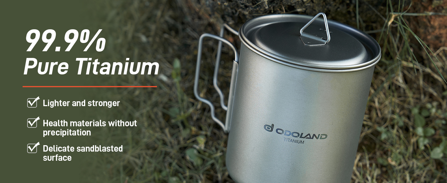 Titanium Pot with Camping Stove