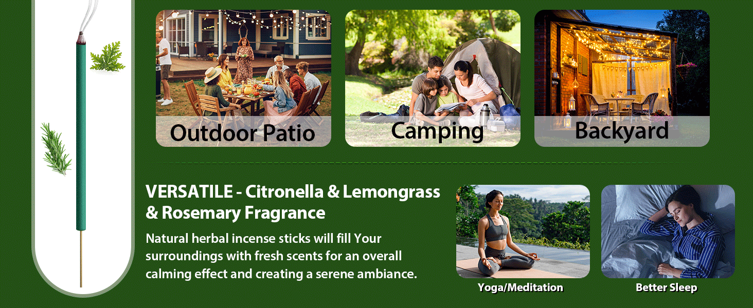 bug repellent incense sticks outdoor