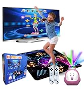 YRPRSODF Dance Mat for Kids and Adults, Musical Electronic Dance Step Pad with 100+ Games, 200+So...