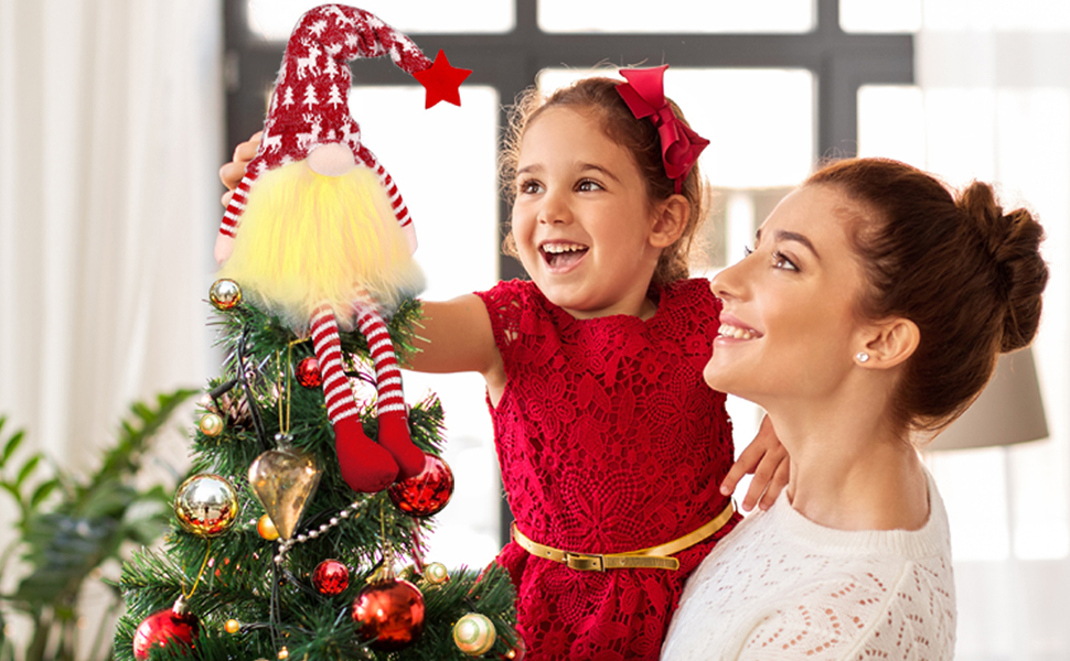 Christmas Tree Topper with Lights