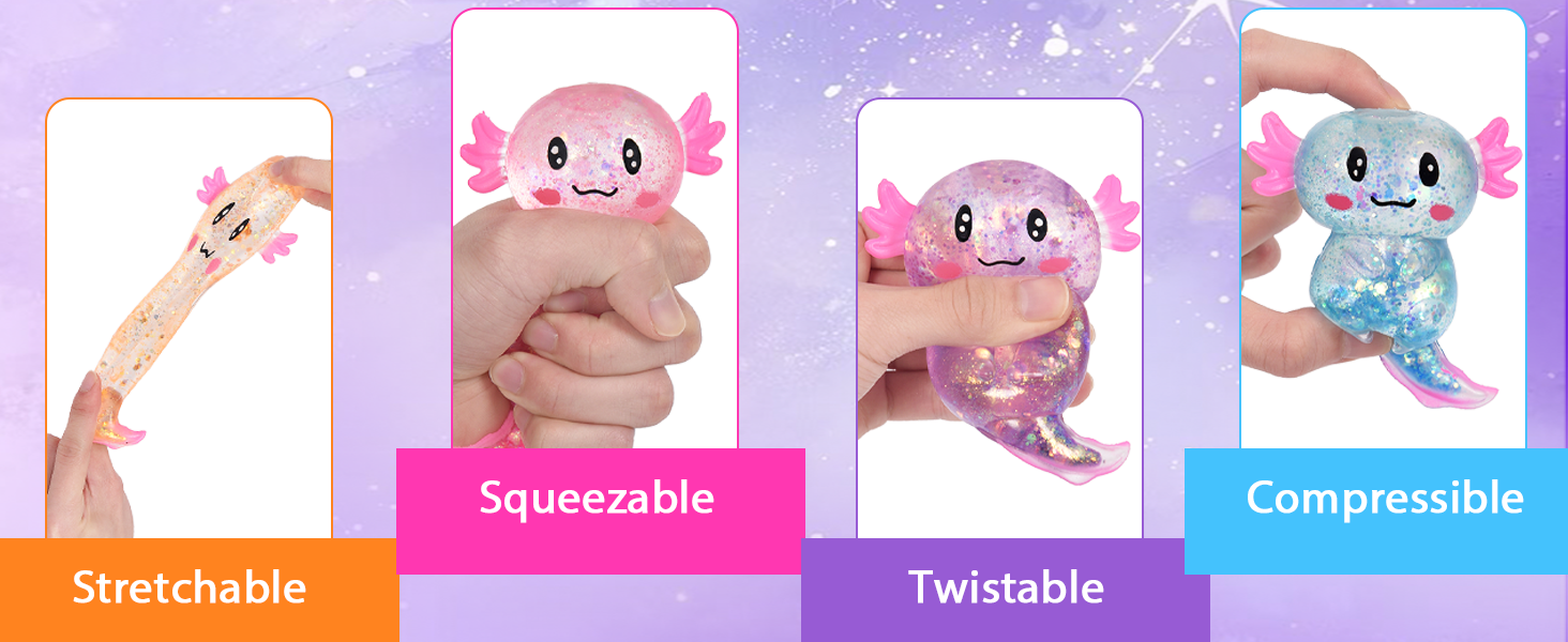 axolotl squishy axolotl stress toy slow rising anxiety relief party favors classroom prizes kids