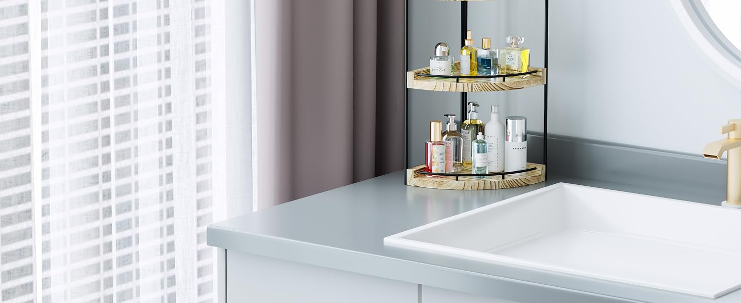 corner bathroom counter organizer
