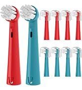 YMPBO Replacement Brush Heads Compatible with Brusheez Kids' Electric Toothbrush, Toothbrush Head...