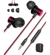 Jiunai Wired Earbuds in Ear Headphones Earphone with Microphone 3.5mm Jack Magnetic Noise Isolate...
