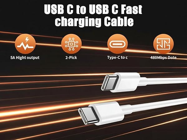 USB C to USB CFast Charging Cable