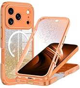 Hekodonk for iPhone 17 Pro Max Case, Compatible with Magsafe [Built-in Tempered Glass Screen Prot...