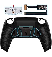 eXtremeRate Textured Black Programmable Real Metal Buttons (RMB) Version RISE4 Remap Kit for PS5 ...