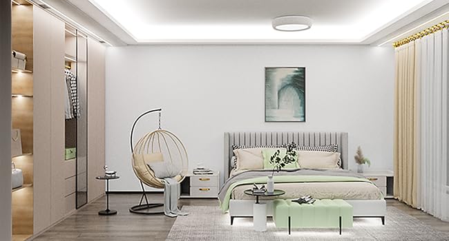 white stirp light for room