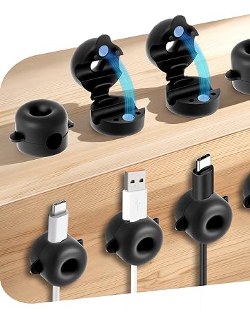 magnetic silicone cable staples