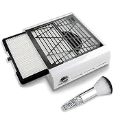 BQAN Nail Dust Collector, 40w Dust Collector Nail Tech Supplies, Dust Extractor with 1 Pc Dust Br...