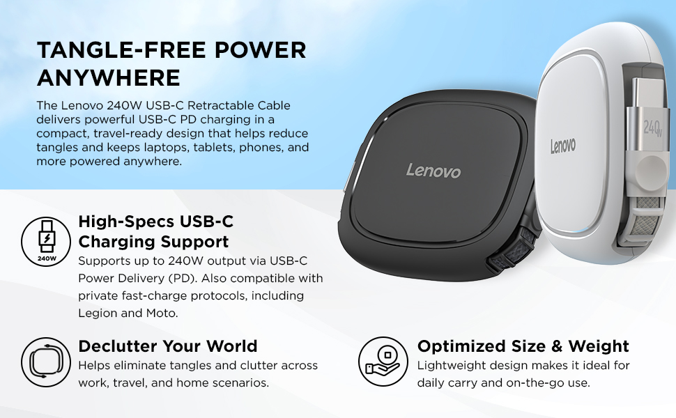 Tangle-free power anywhere