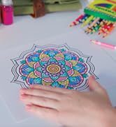 Mandala coloring on coloring page