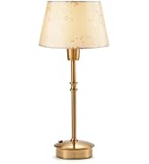 UMEXUS Cordless Table Lamp with Dimmer, Built-in 5200mAh Rechargeable Battery, Small Patio Table ...