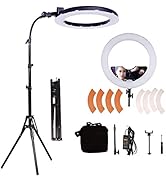 GSKAIWEN 18inch 65W LED Makeup Ring Light with Mirror for Eyebrow Tattoo Lash Lamp Beauty Light E...