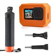 FitStill Floaty Soft Foam Case&Floating Hand Grip Stick Set for Go Pro Hero 13/12/11/10/9 Black,S...