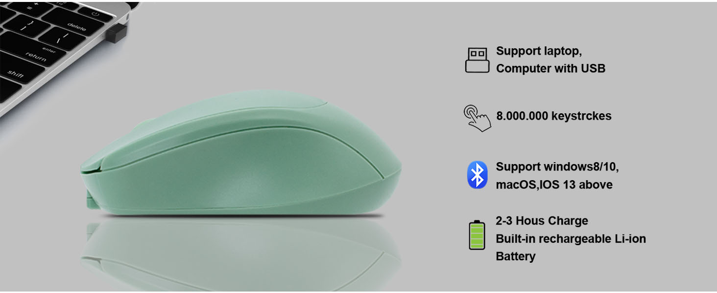 2.4Hz Wireless Mode is compatible with any computer, laptop, desktop that has a USB port
