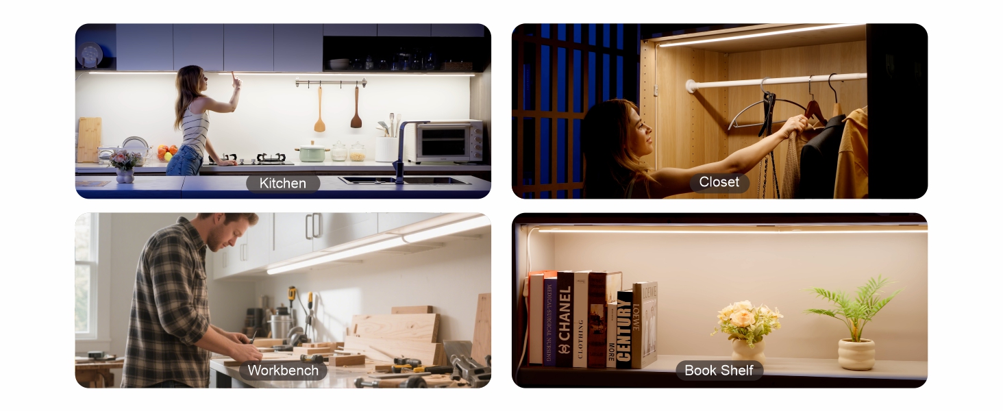 under cabinet lighting plug in