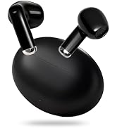 yobola Wireless Earbuds, Bluetooth 5.4 Headphones Bass Stereo, Ultra Lightweight Ear Buds Clear C...