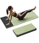 ILILI Foldable Yoga Mat, 10mm Thick, TPE Material, Extra Long 75"L x 26"W, Soft and Comfortable F...
