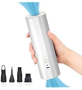 Electric Air Pump for Inflatables- 2×2000mAH Rechargeable Battery Powered Air Mattress Pump- Cord...