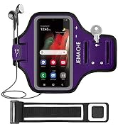 Galaxy S22 S21 S20 Armband, JEMACHE Water Resistant Gym Running Workouts Phone Arm Band Case for ...