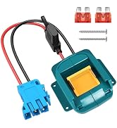 for Power Adapter Wheel for Makita 18V LXT Battery with Wire Harness Connector and Fuse Holder Co...