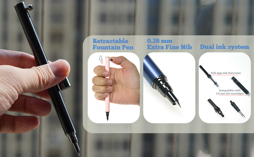 retractable fountain pen fountain pens for writing fancy pens cute pen calligraphy pens for writing