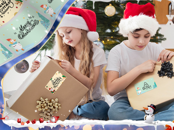 phomemo M110 Labels Christmas Gift Tags Stickers Adhesive Christmas Santa Presents Labels