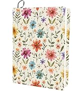 CRASPIRE Flower Stretchable Book Cover Leaf Floral Washable Reusable Large Nylon Cloth Polyester ...