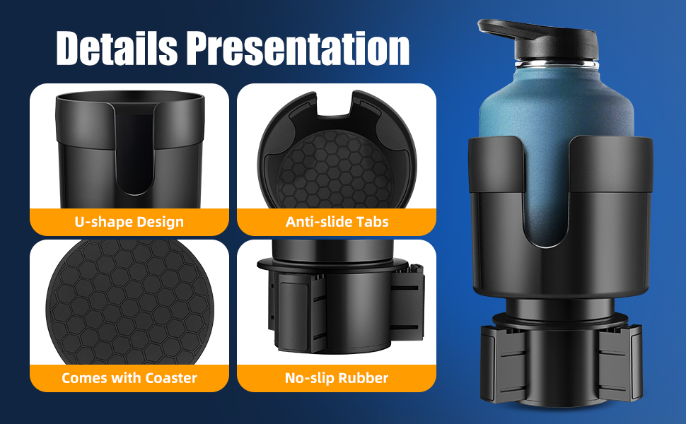 cup holder extender for car