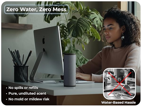 Cooper Bliss Waterless Diffuser – No spills, pure scent, no mold risk, and hassle-free use