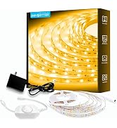 DAYBETTER Warm White LED Strip Light,16.4ft Dimmable Bright Rope Light,3000K 12V LED Light Strip,...
