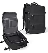 HFLYJPYW Travel Backpack for Women, Carry On Backpack with USB Charging Port Shoe Pouch, TSA 15.6...