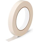 KICNIC Painter Tape, White Masking Tape 0.7 Inch x 60 Yard, 1 Roll Paper Craft Supplies, Removabl...