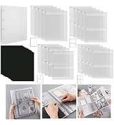 Briartw 1 A4 Die Storage Book Binder,10 A4 Magnet Sheets and 20 Inserts Set,Inserts with One,Two,...