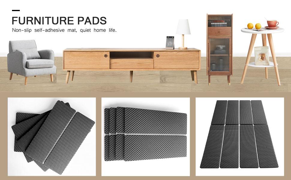 Premium Furniture Pads,Thick Non-Slip Pad Foot Cover Self-Furniture Gripper - Stops Slide - Adhesive