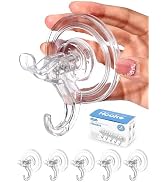 Antimbee (5 Pack) Suction Cup Hooks, Max Hanging up to 11 lbs, Reusable Suction Cup Hangers Holde...