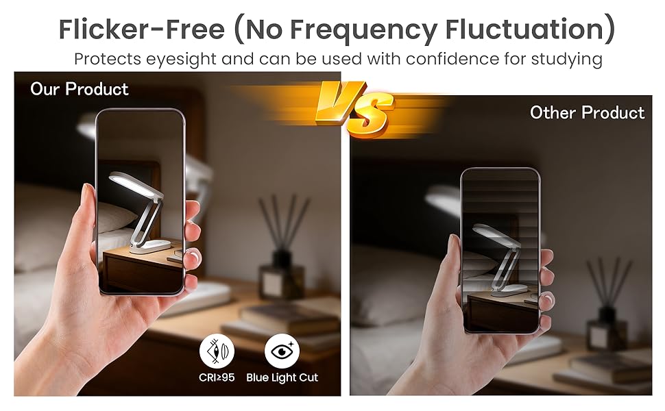 Rechargeable LED Desk Lamp, Foldable Portable Table Light ,Small Desk Lamp,Portable Bedside