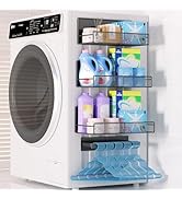 DTUQYX Widen Magnetic Laundry Organizer: Strong Adsorption Magnetic Baskets with Hanger Organizer...